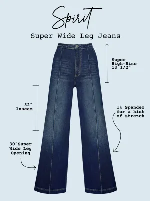 Spirit Super Wide Leg Jean in Soul Mate