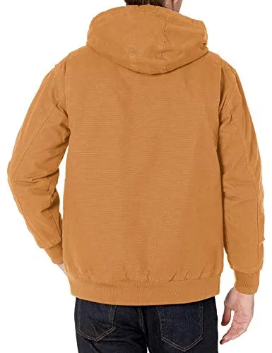 Staghorn Sherpa Canvas Hooded Jacket, TAN, L
