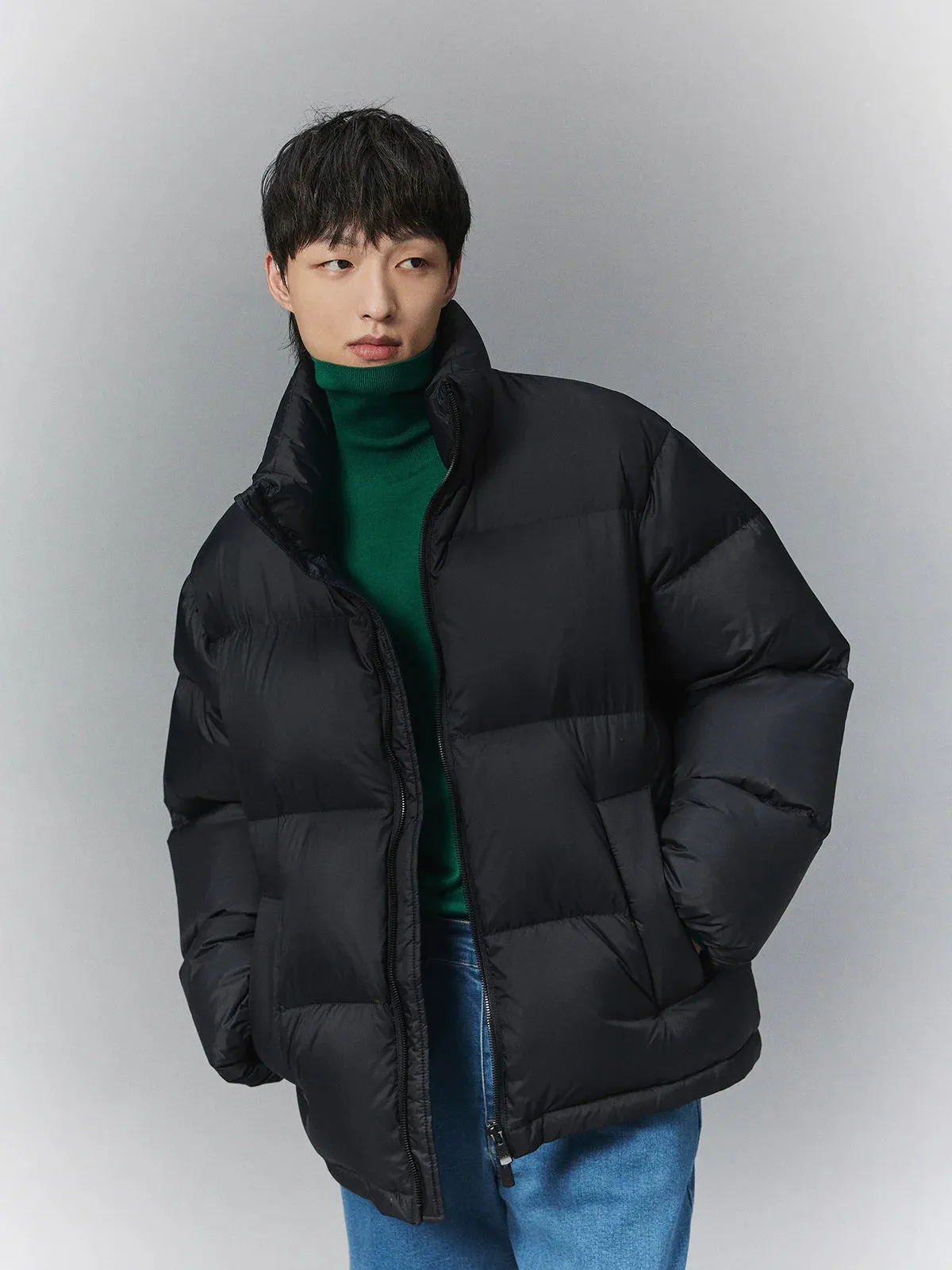 Stand-Up Collar Puffer Jacket