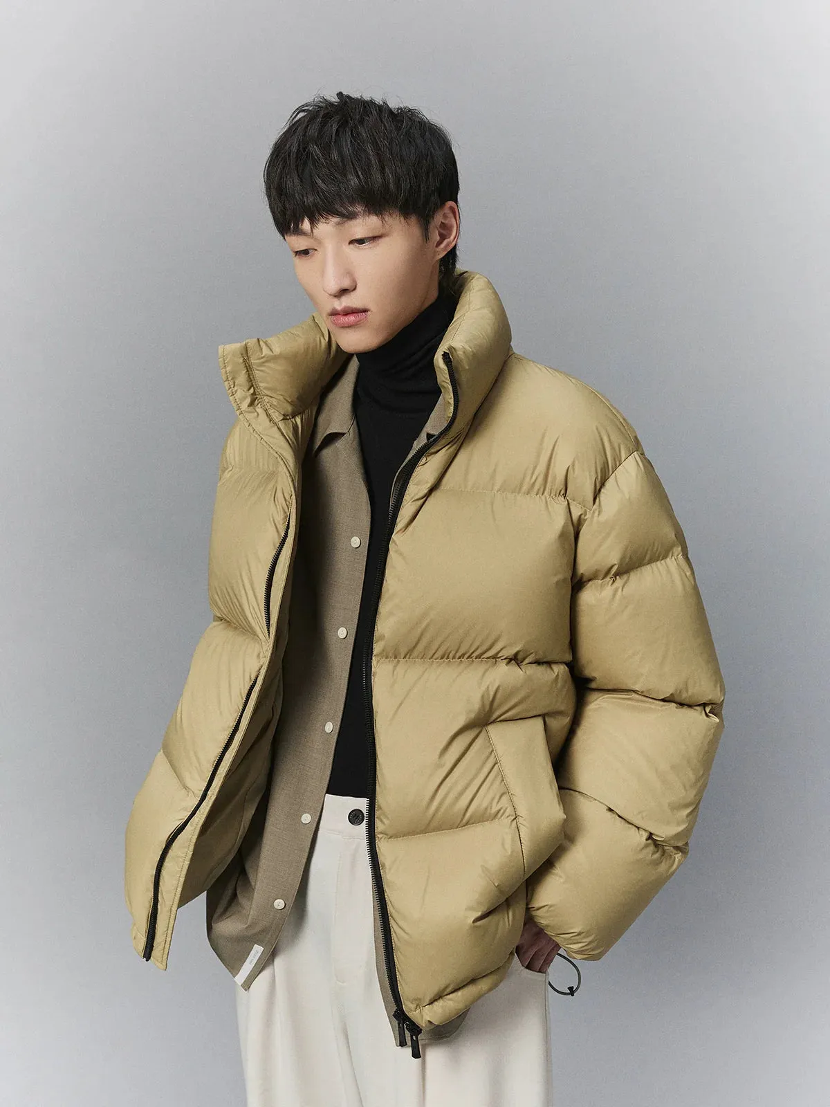 Stand-Up Collar Puffer Jacket