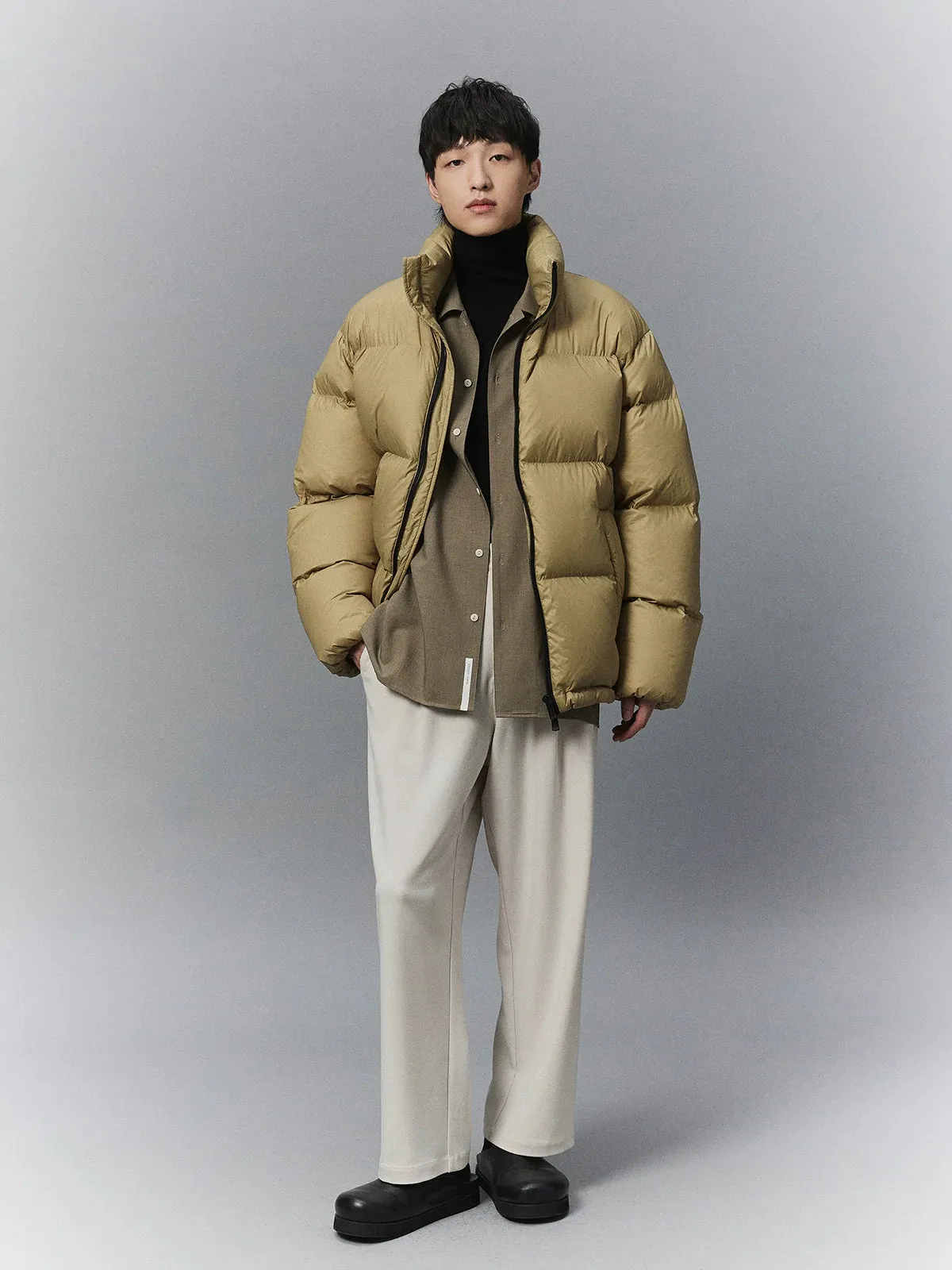 Stand-Up Collar Puffer Jacket