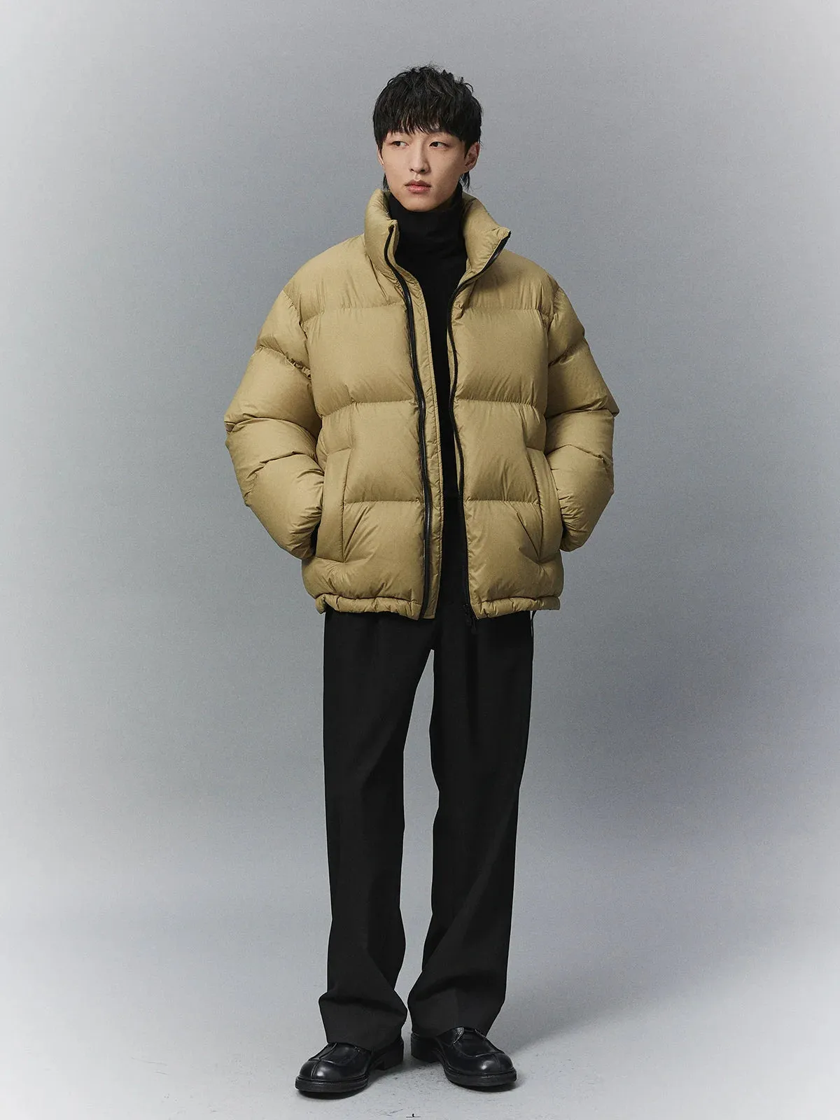 Stand-Up Collar Puffer Jacket