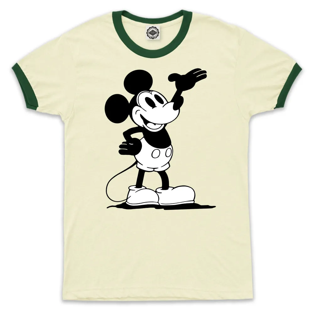 Steamboat Willie Men's Ringer Tee
