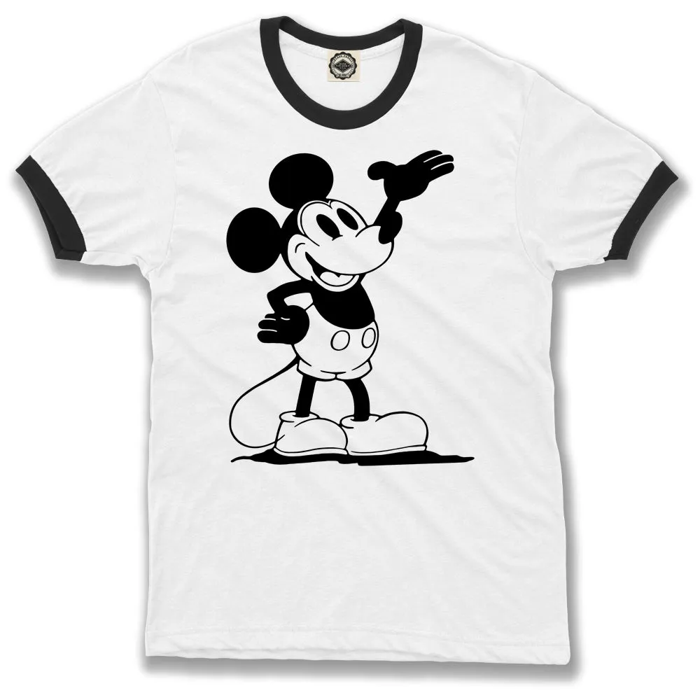 Steamboat Willie Men's Ringer Tee