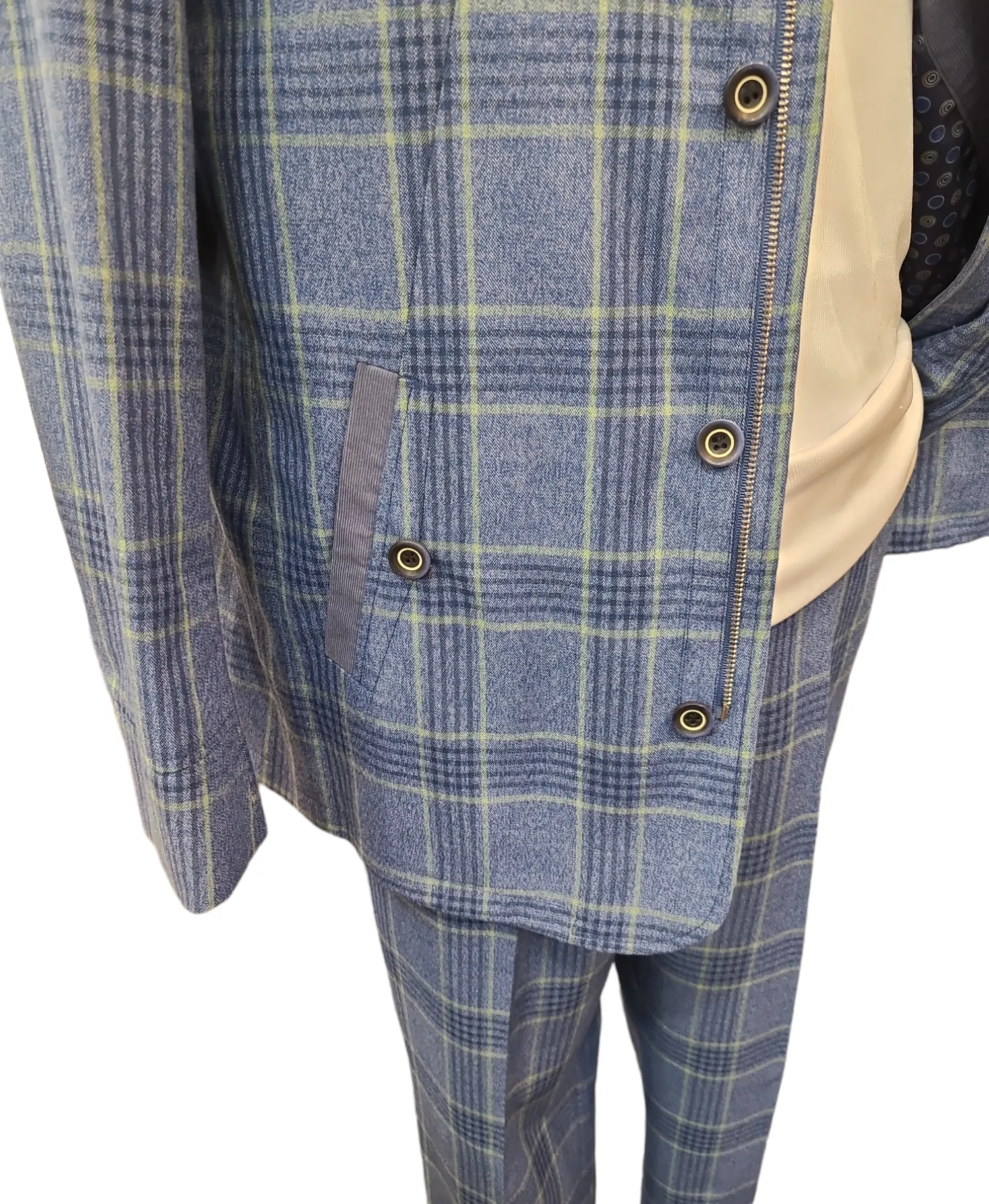 Steven Land Banded Collar Suit