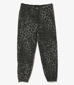 String Sweat Pant- Leopard Printed