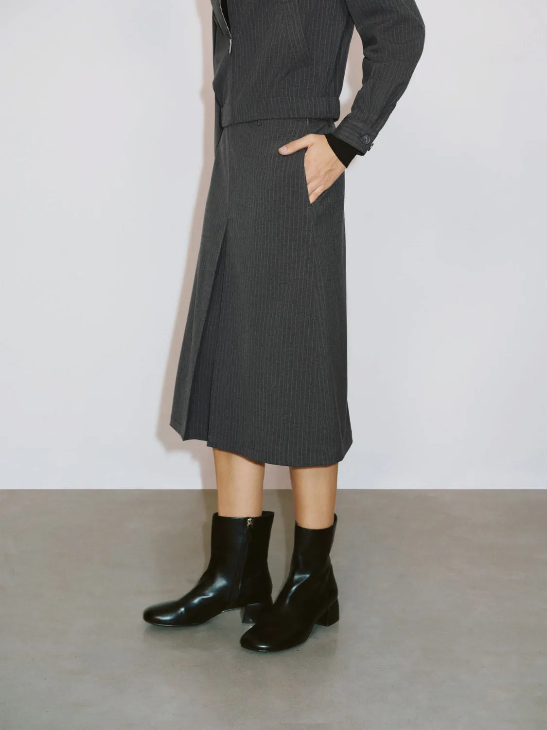 Striped A-Line Skirts