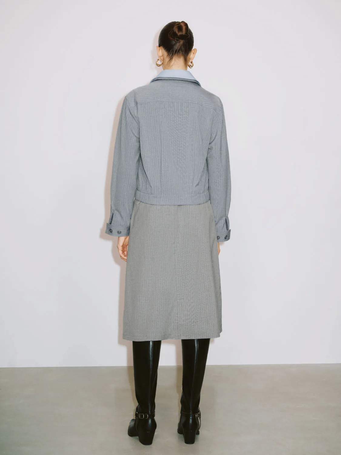 Striped A-Line Skirts