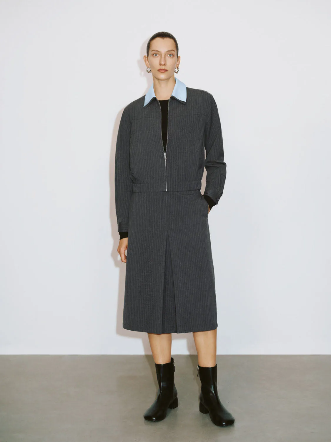 Striped A-Line Skirts