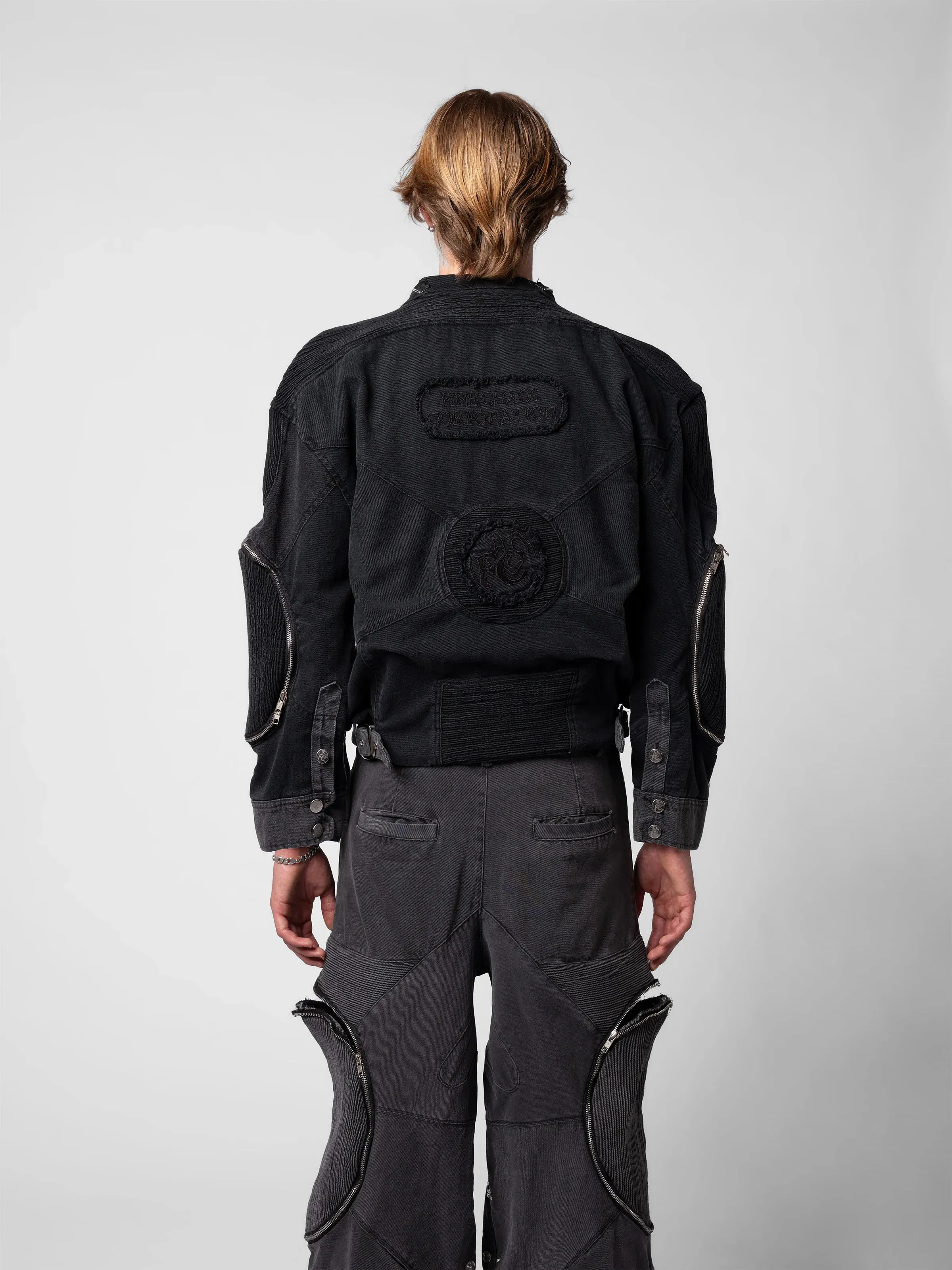 Sun of Metal Quilted Denim Jacket