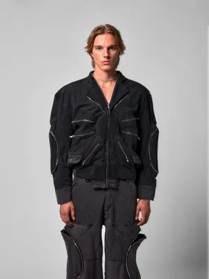 Sun of Metal Quilted Denim Jacket