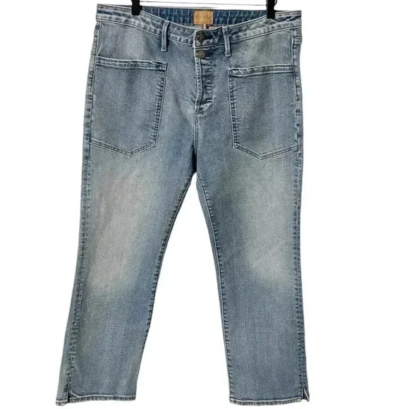 Sundance Women's Driftwood Colette Light wash Cropped Jeans Size 32