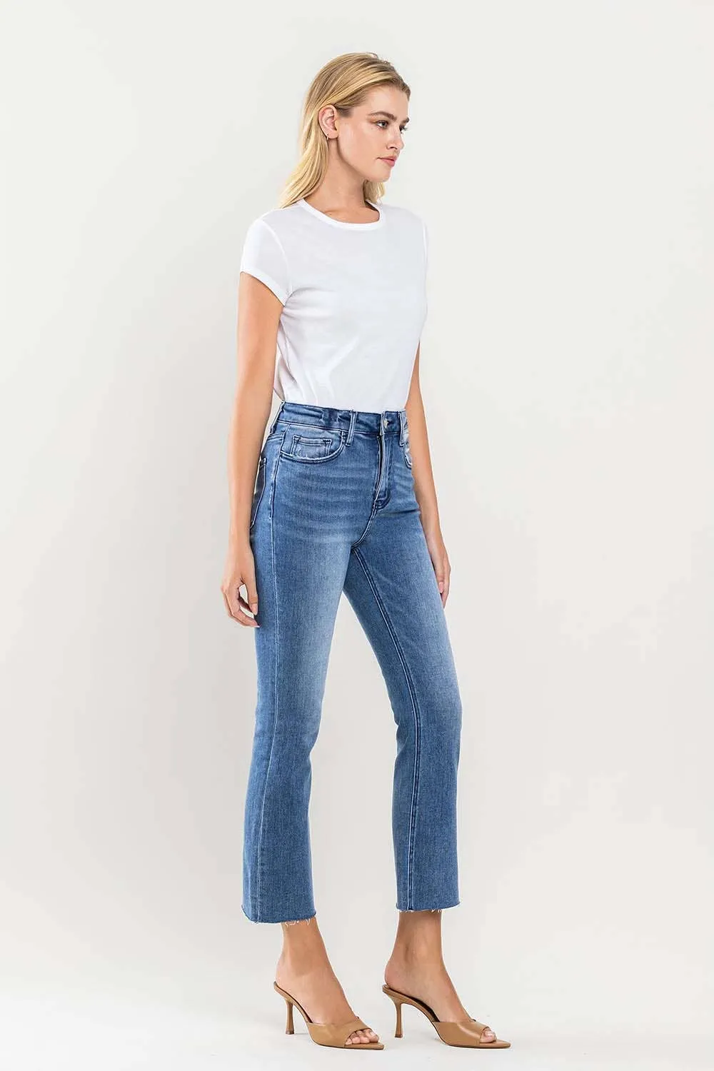 SUPER HIGH RISE KICK FLARE JEANS