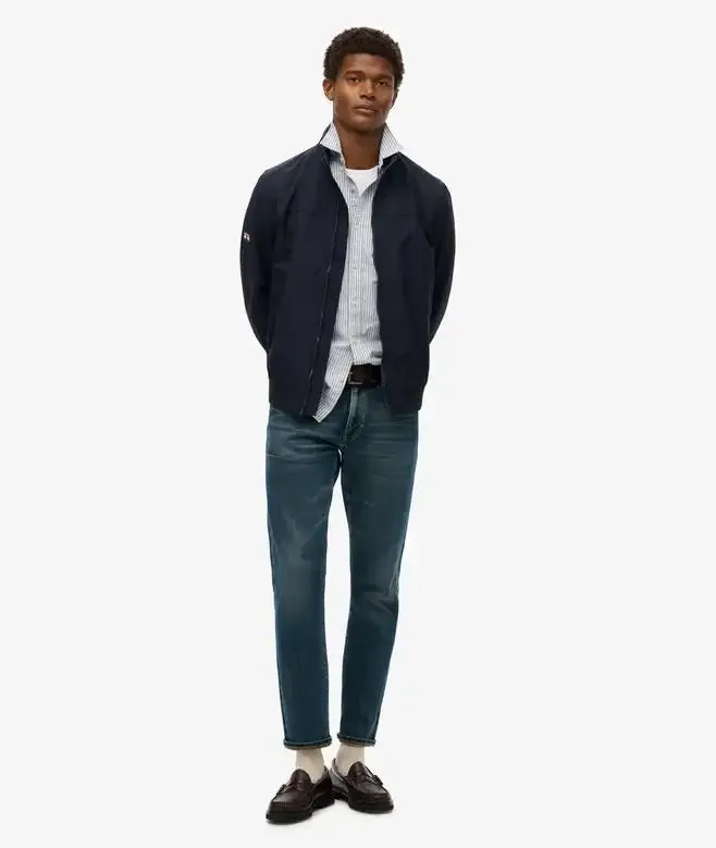 Superdry Mens Nylon Harrington Jacket Eclipse Navy