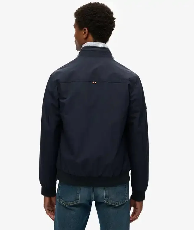 Superdry Mens Nylon Harrington Jacket Eclipse Navy