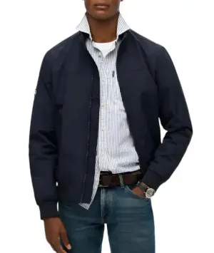 Superdry Mens Nylon Harrington Jacket Eclipse Navy