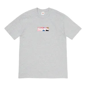 Supreme®/Emilio Pucci® Box Logo Tee- Heather Grey/Dusty Pink