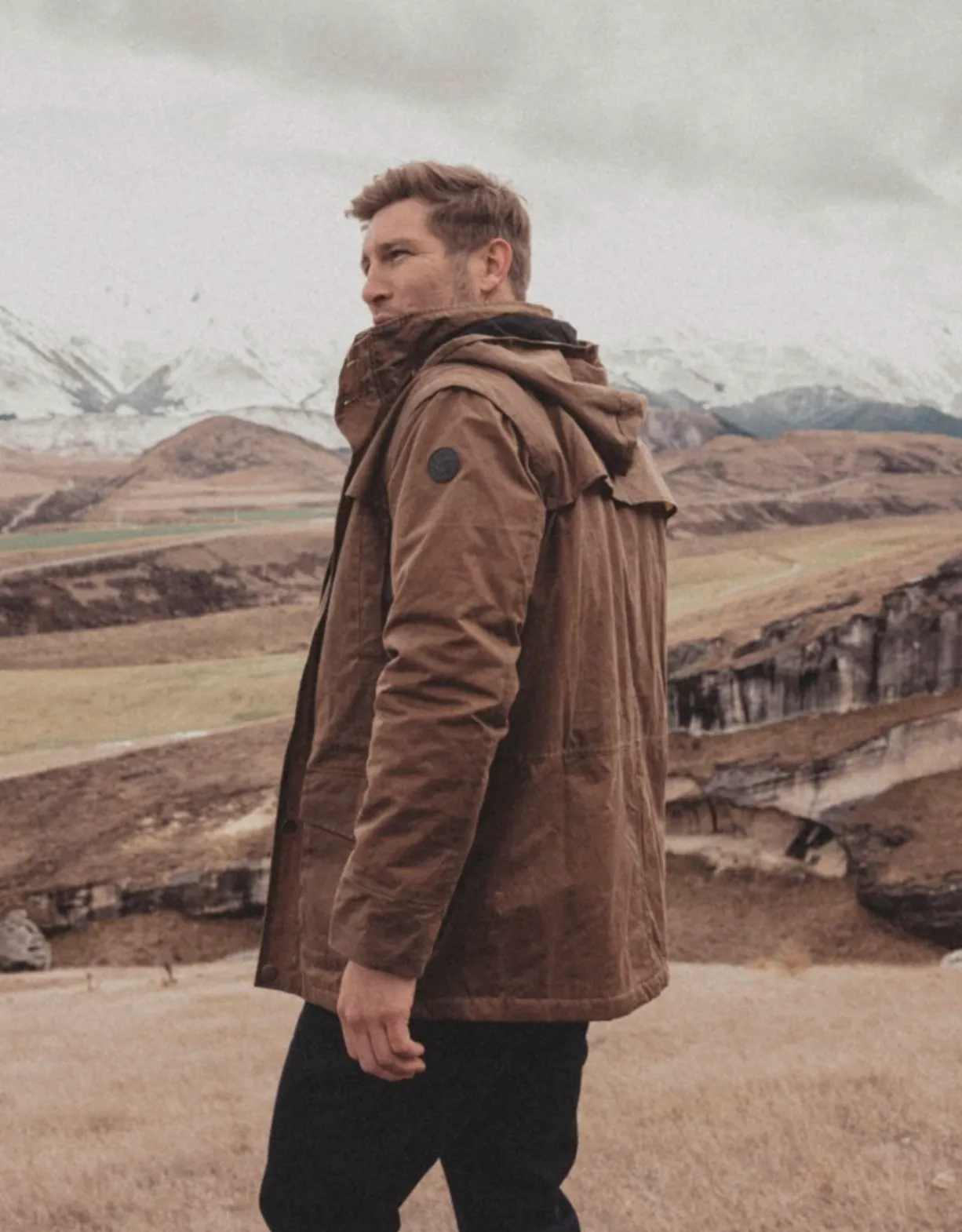 Swanndri Evans Flat Oilskin Jacket