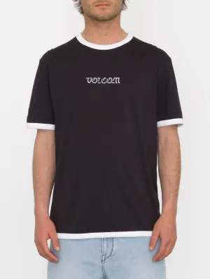 T-shirt Fullring Ringer - BLACK