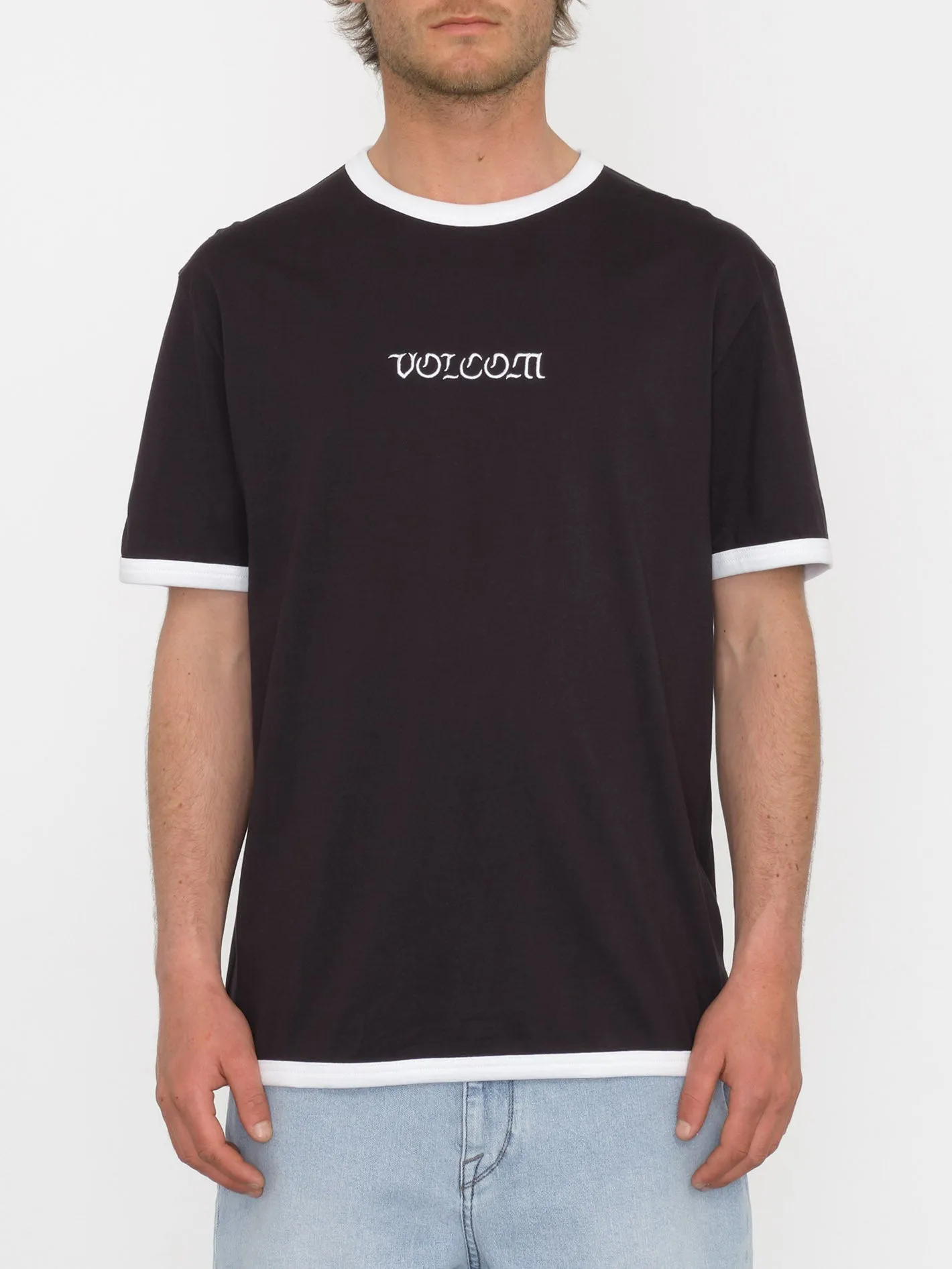 T-shirt Fullring Ringer - BLACK