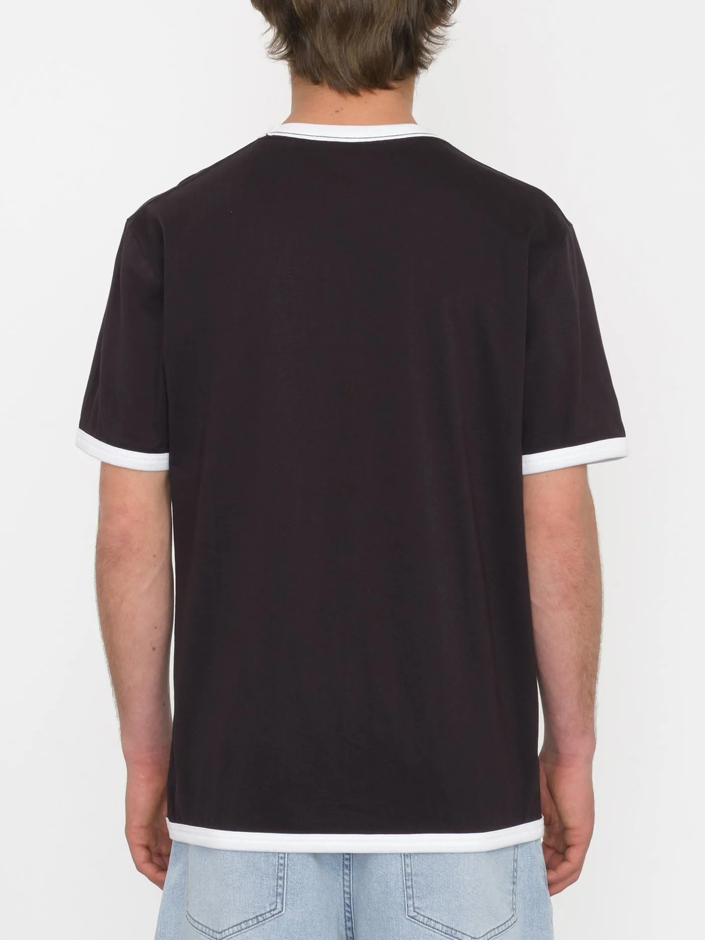 T-shirt Fullring Ringer - BLACK