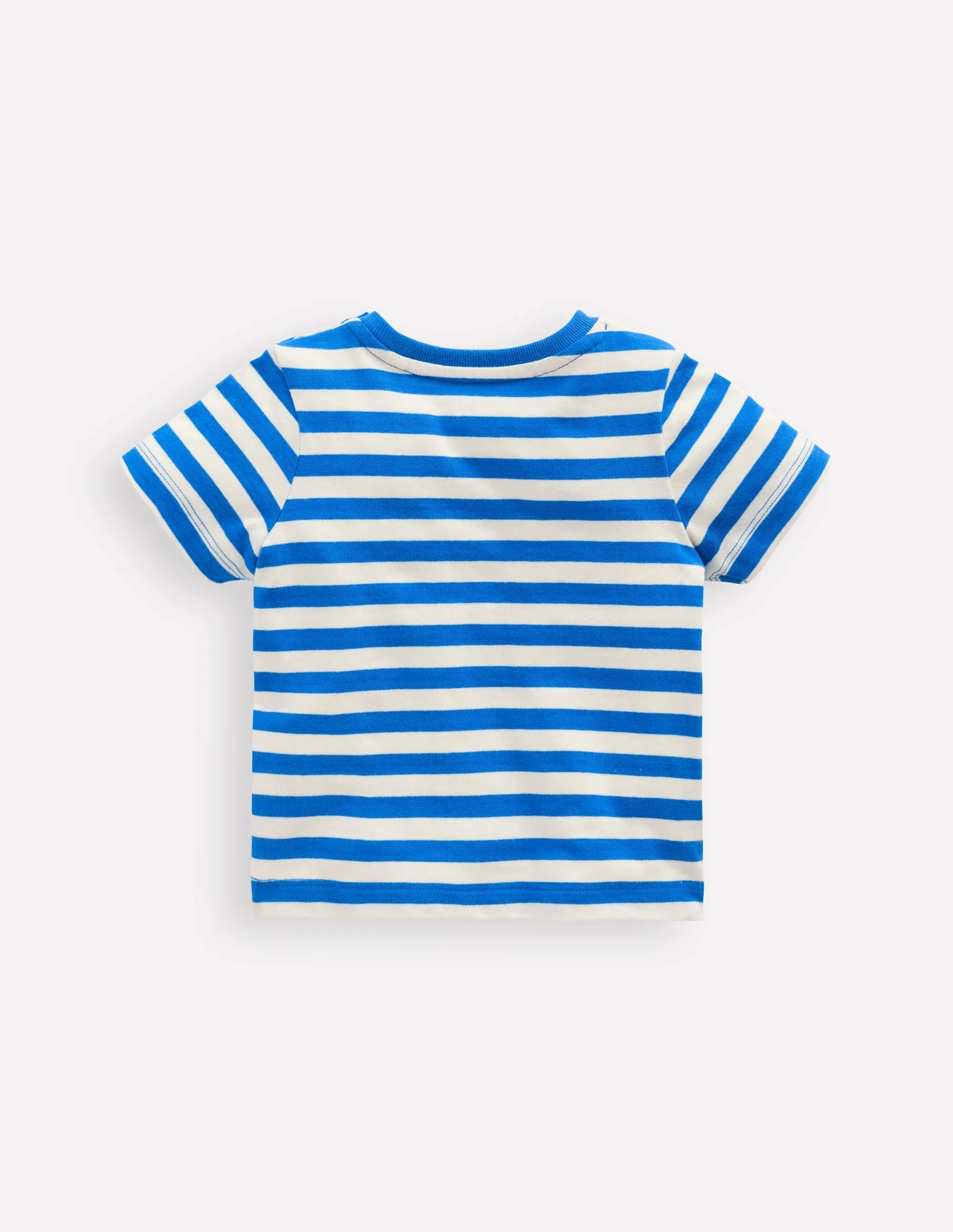 T-Shirt mit Logo-Blau Streifen Obst