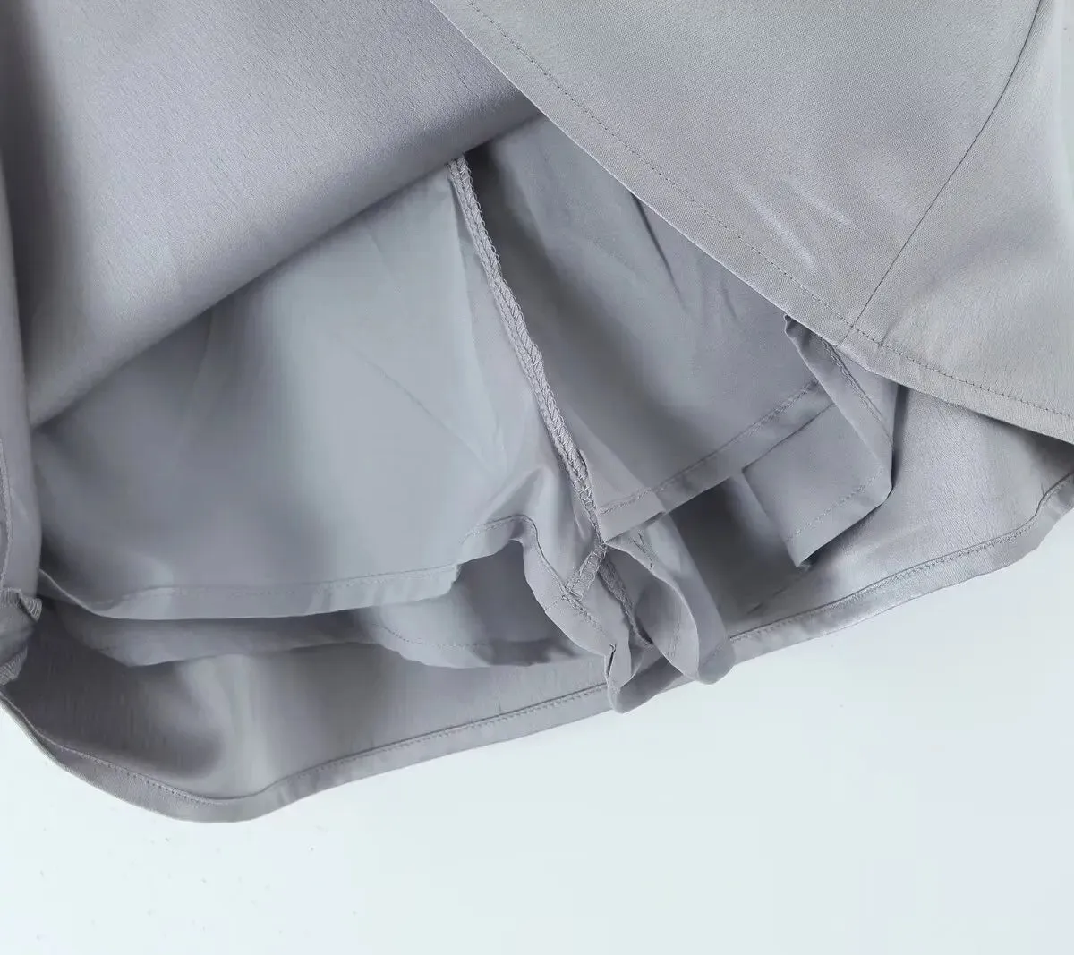 Tassha Boxer Satin Mini Skirts