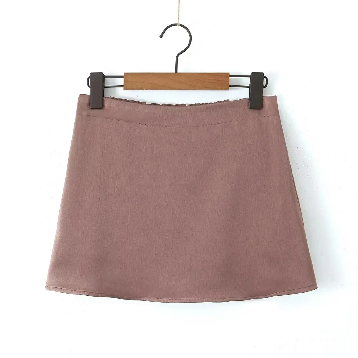 Tassha Boxer Satin Mini Skirts