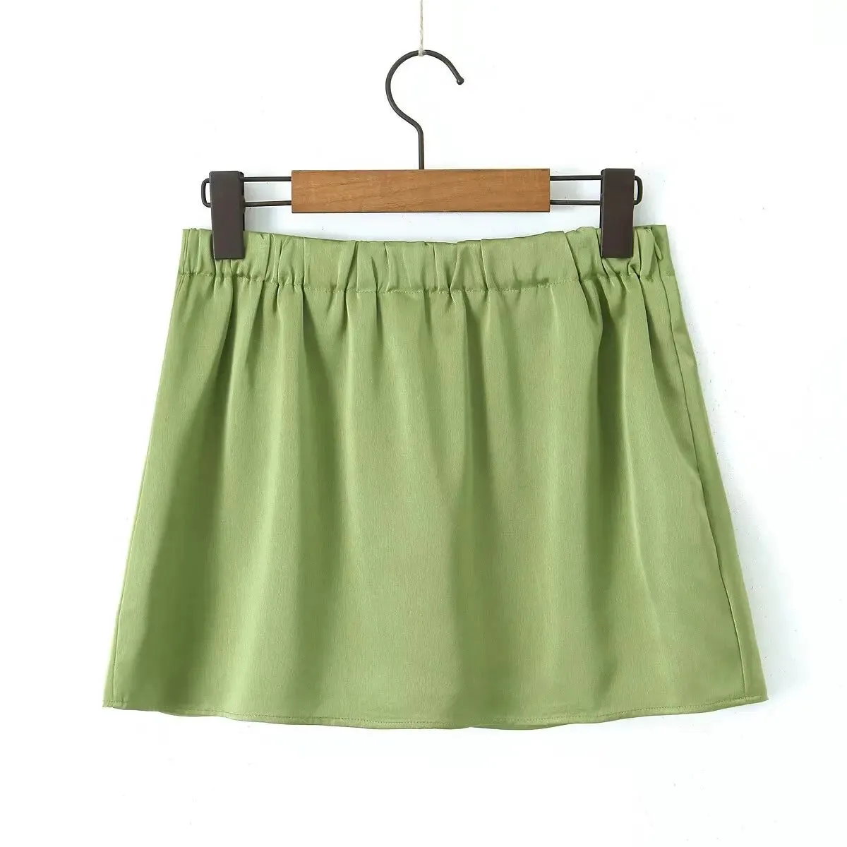 Tassha Boxer Satin Mini Skirts