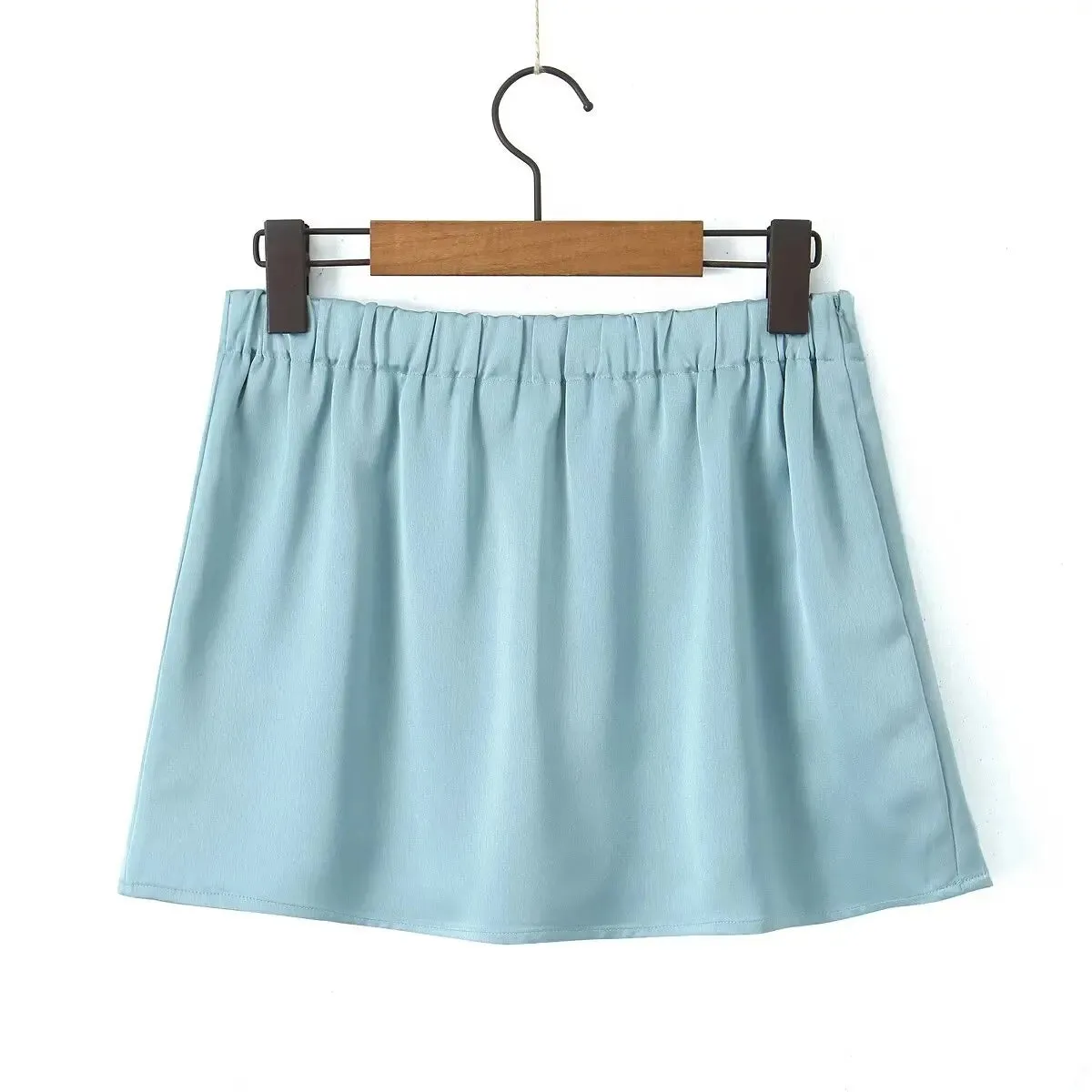 Tassha Boxer Satin Mini Skirts