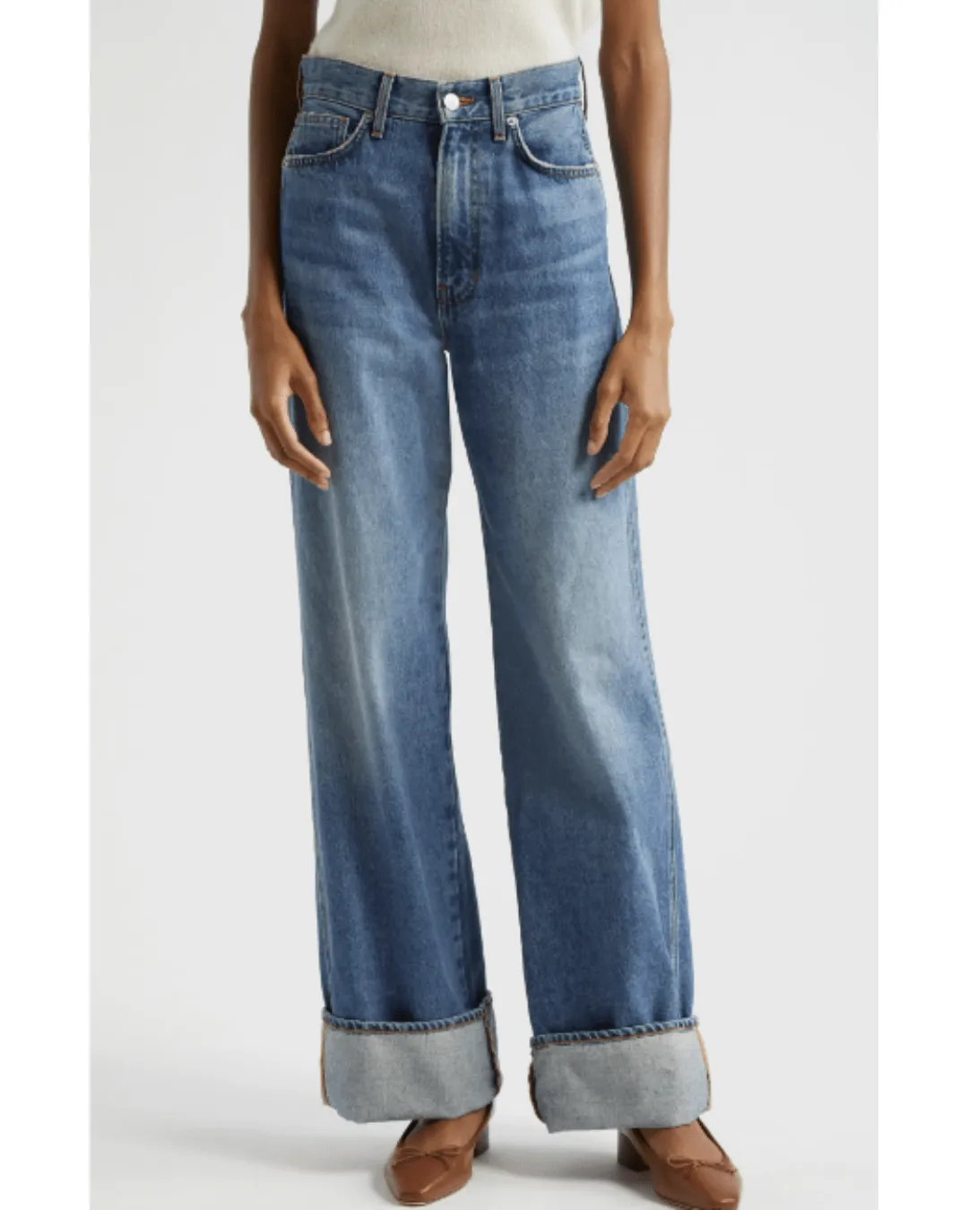 TAYLOR HIGH RISE WIDE LEG W/HIGH CUFF