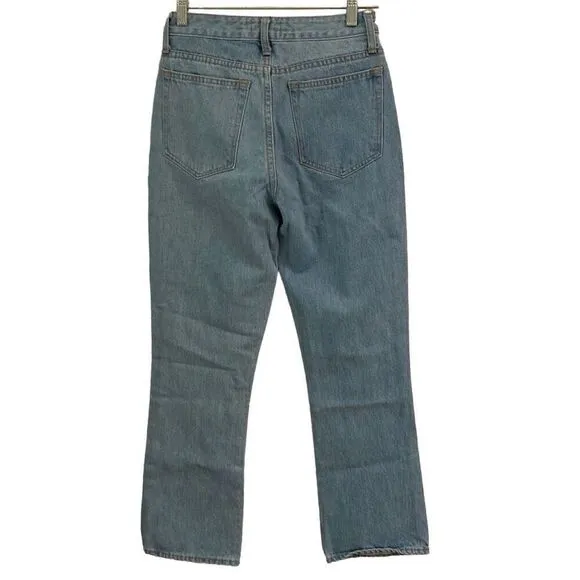 Taylor Stitch Rosie Jean Womens 26 In Washed Cone Mills Cropped Denim Jeans NEW