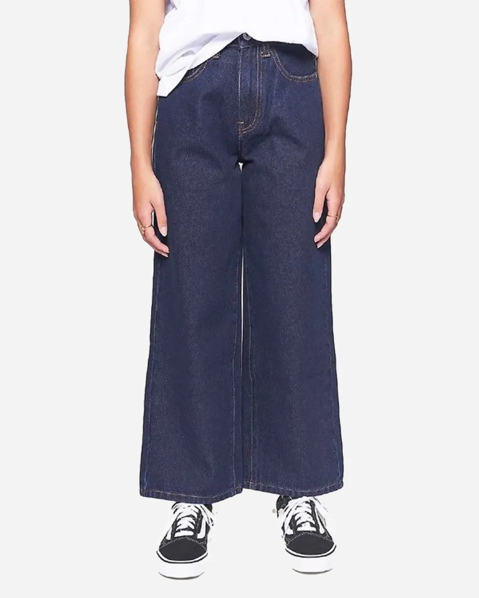 Teen Wide Leg - Raw Blue
