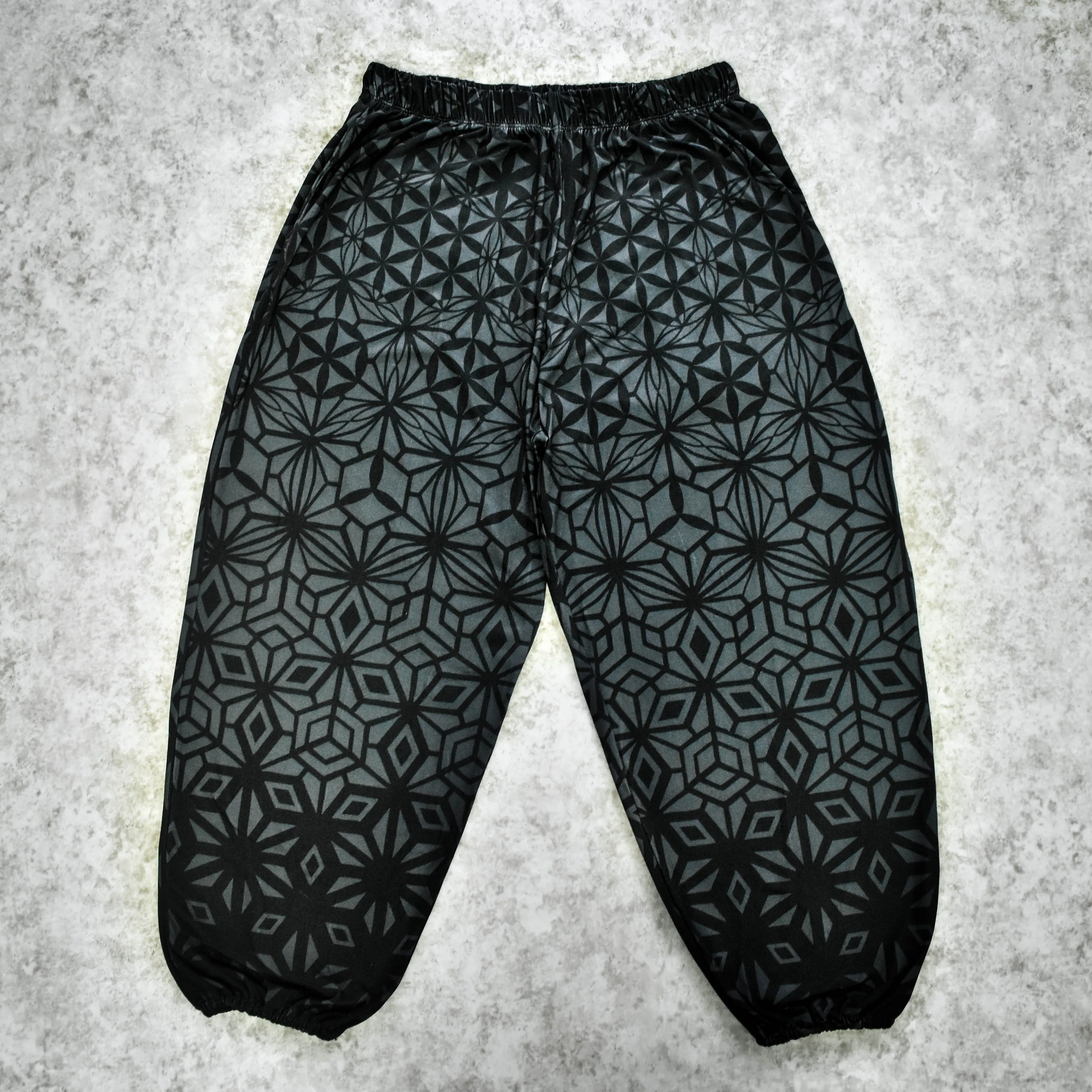 Tessellating Fractals Smoke Style Boho Pants