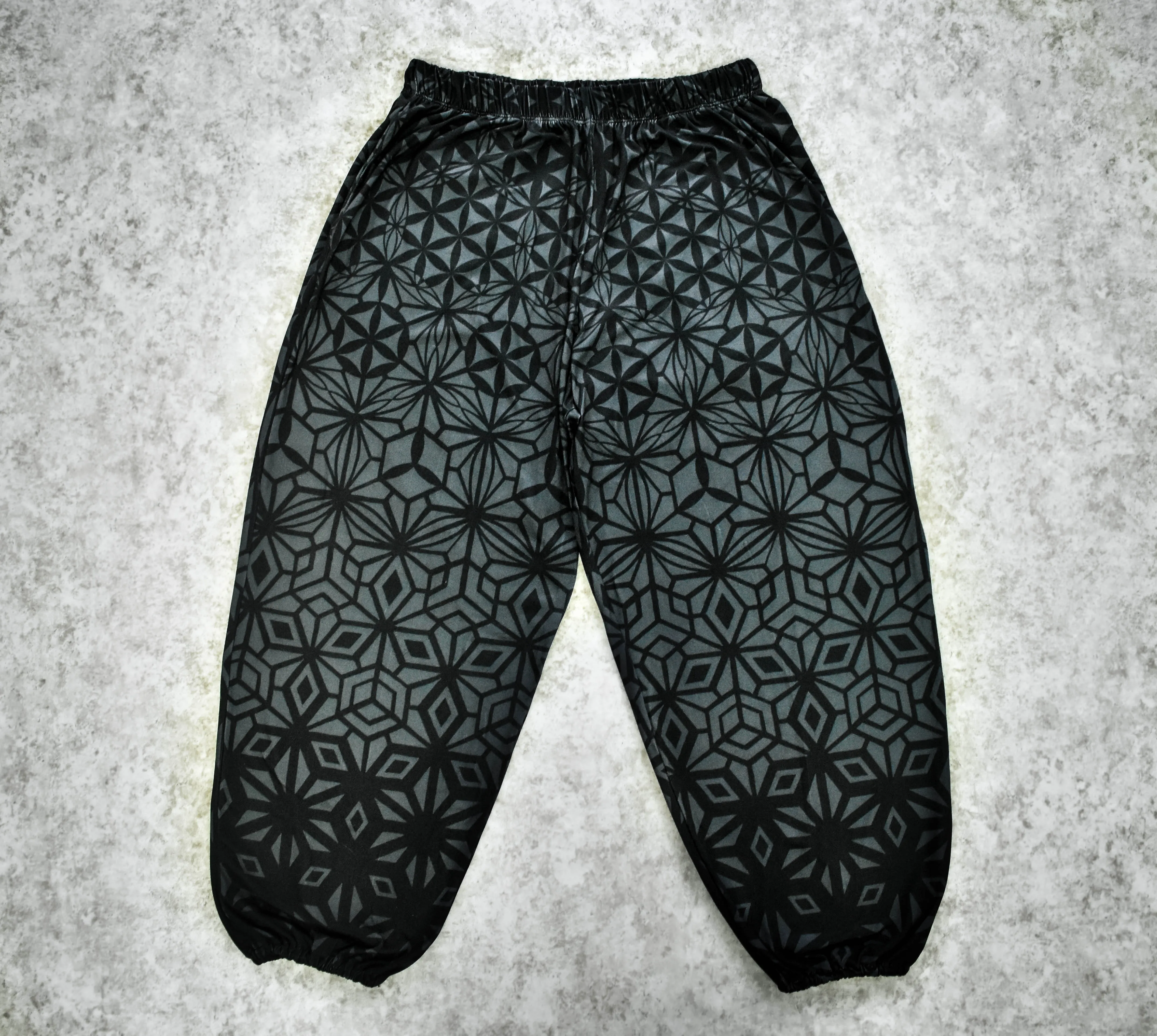 Tessellating Fractals Smoke Style Boho Pants