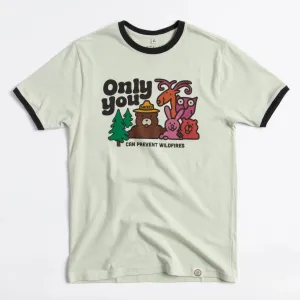 The Landmark Project Only You Vintage Unisex Short Sleeve Ringer Tee