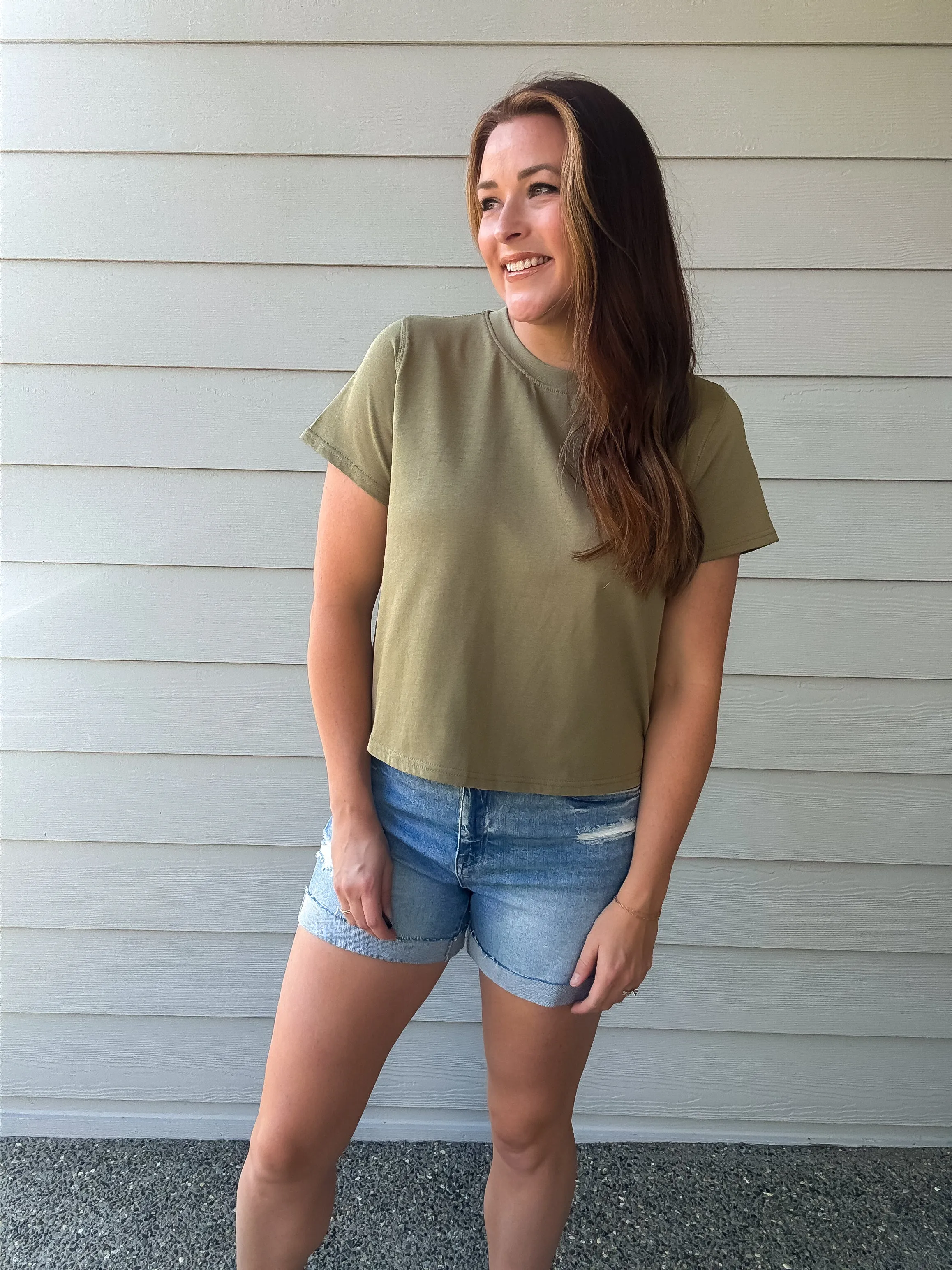 The Perfect Tee in Olive