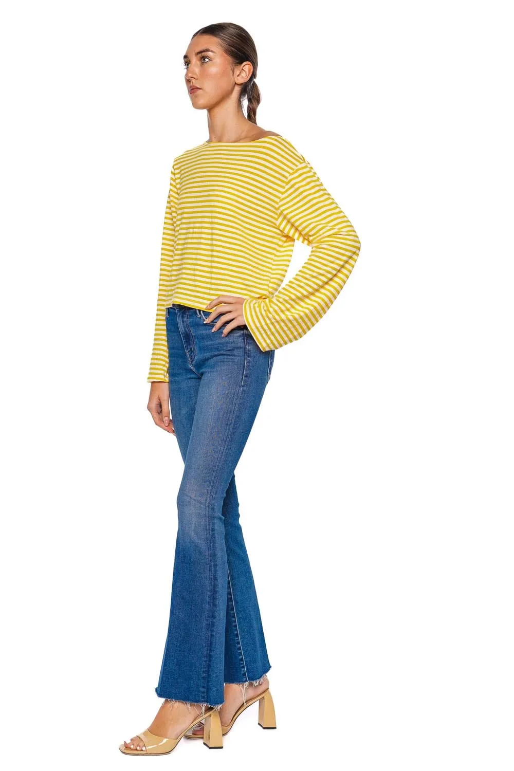 The Weekender Frayed Flare Jean