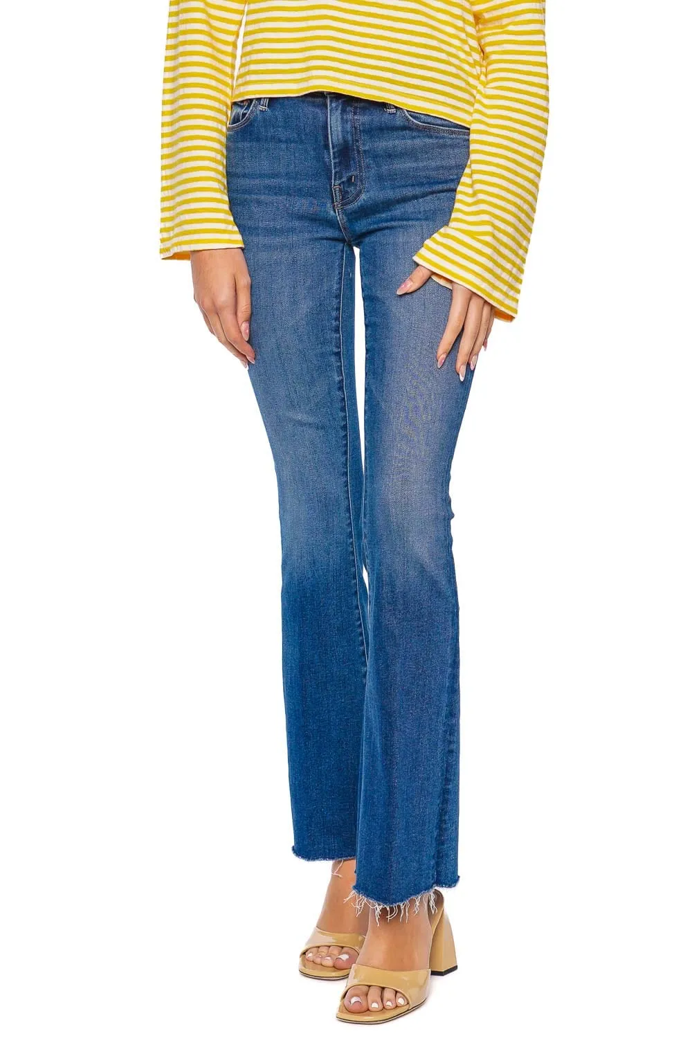The Weekender Frayed Flare Jean