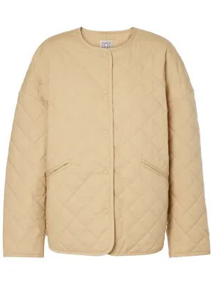 Toteme Drop-Shoulder Quilted Jacket Desert