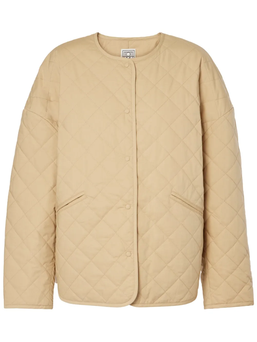Toteme Drop-Shoulder Quilted Jacket Desert