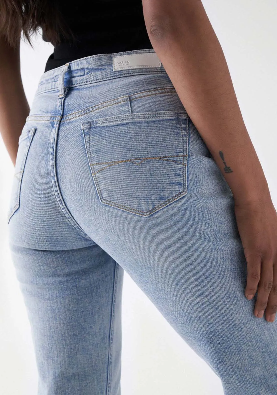 True Cropped Slim Jeans - Blue