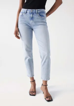 True Cropped Slim Jeans - Blue