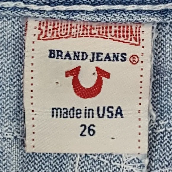 True Religion - Distressed Cropped Jeans