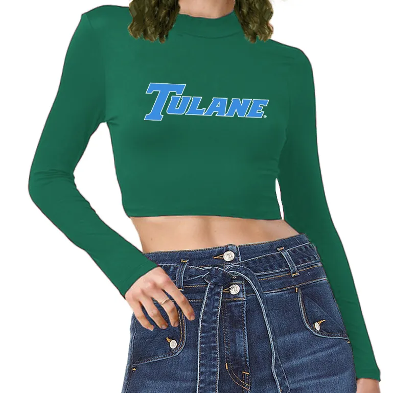 Tulane Mock Neck Top