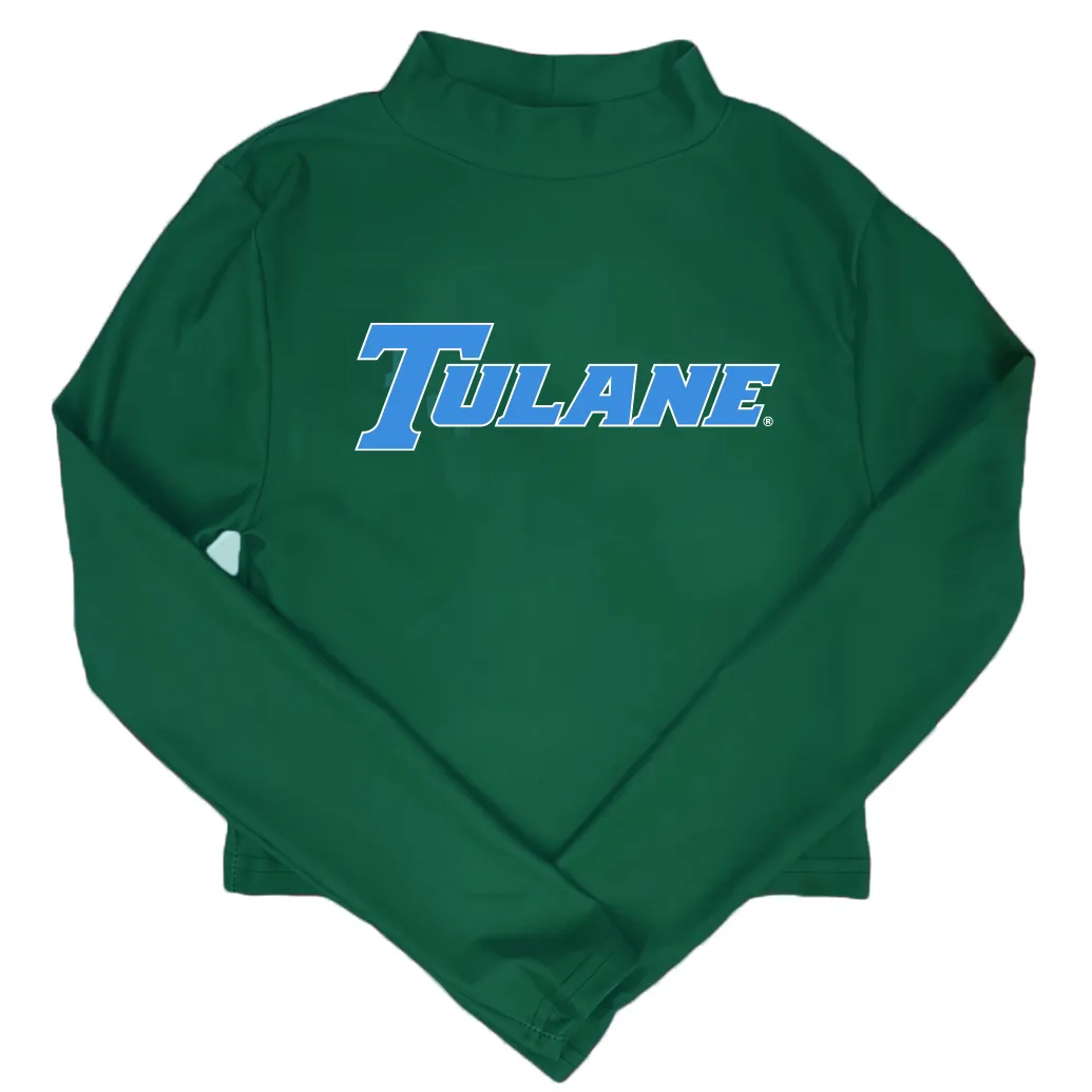 Tulane Mock Neck Top