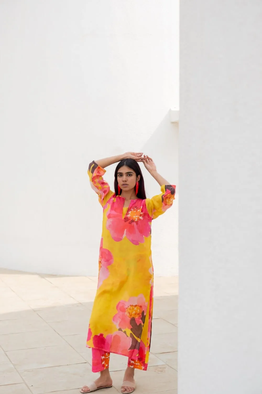 Tuscany Flowers Kurta Set
