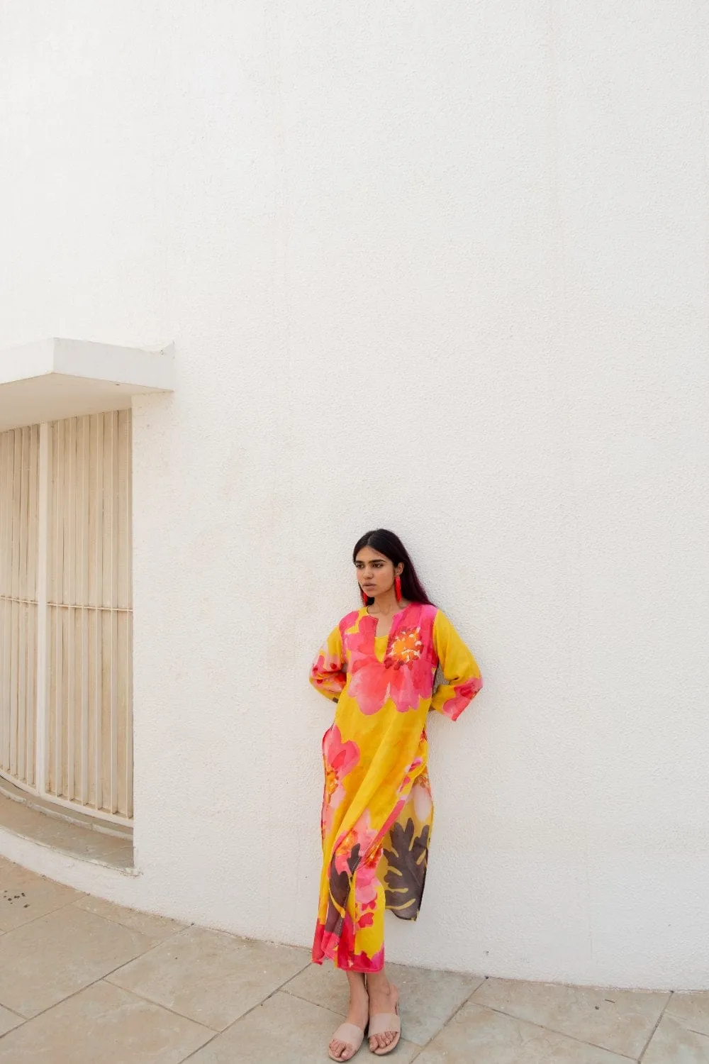 Tuscany Flowers Kurta Set