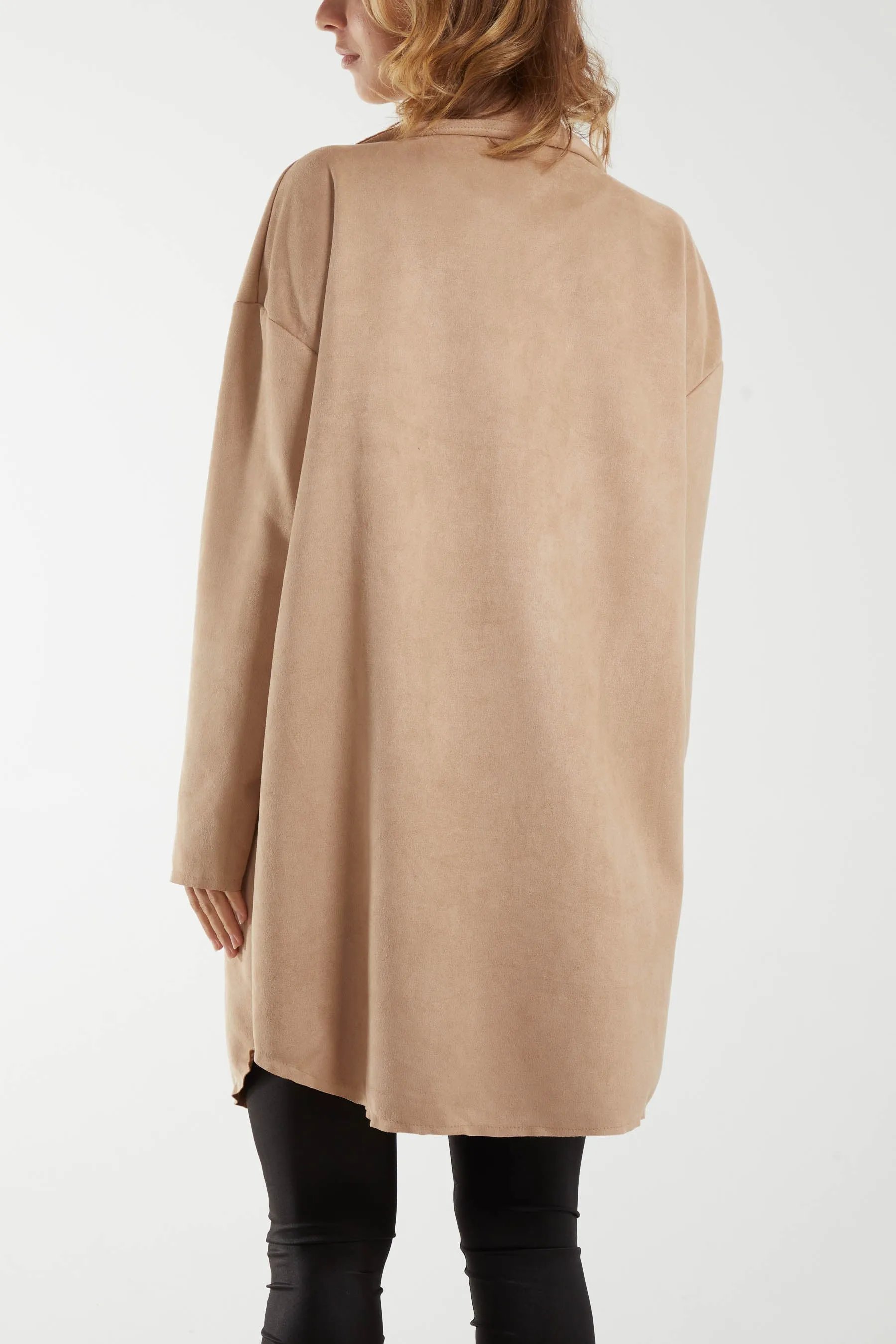 Two Pocket Utility Suede Shacket