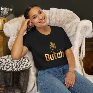 Unisex Dutch Logo Typographical Art Softstyle T-Shirt